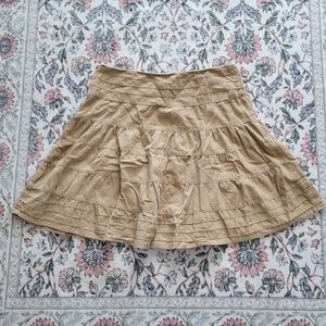Mossimo | Y2K Beige Corduroy Skirt